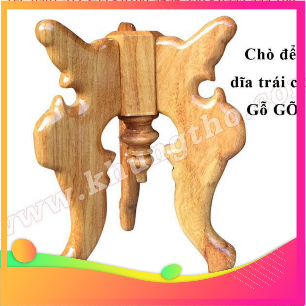 Chò gỗ 3 chân để dĩa trái cây gỗ gõ cao cấp