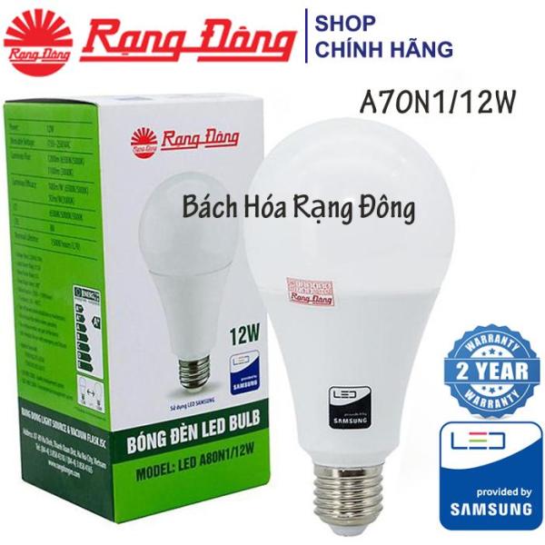 Bộ 12 Bóng đèn LED bulb 12W Rạng Đông - SAMSUNG ChipLED