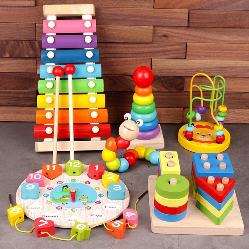COMBO 6 MÓN ĐỒ CHƠI GỖ