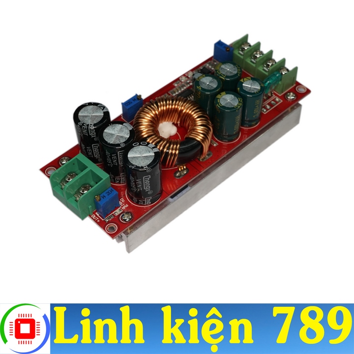Mạch tăng áp boost dc-dc 10-60v lên 12-80v 20a 1200w - linh kiện 789