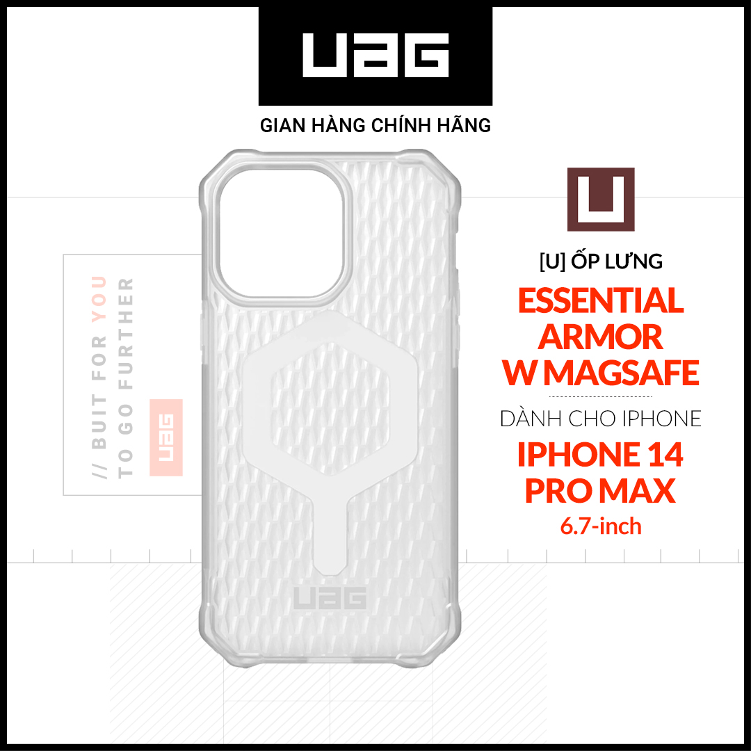 Ốp lưng uag essential armor magsafe cho iphone 14 pro max