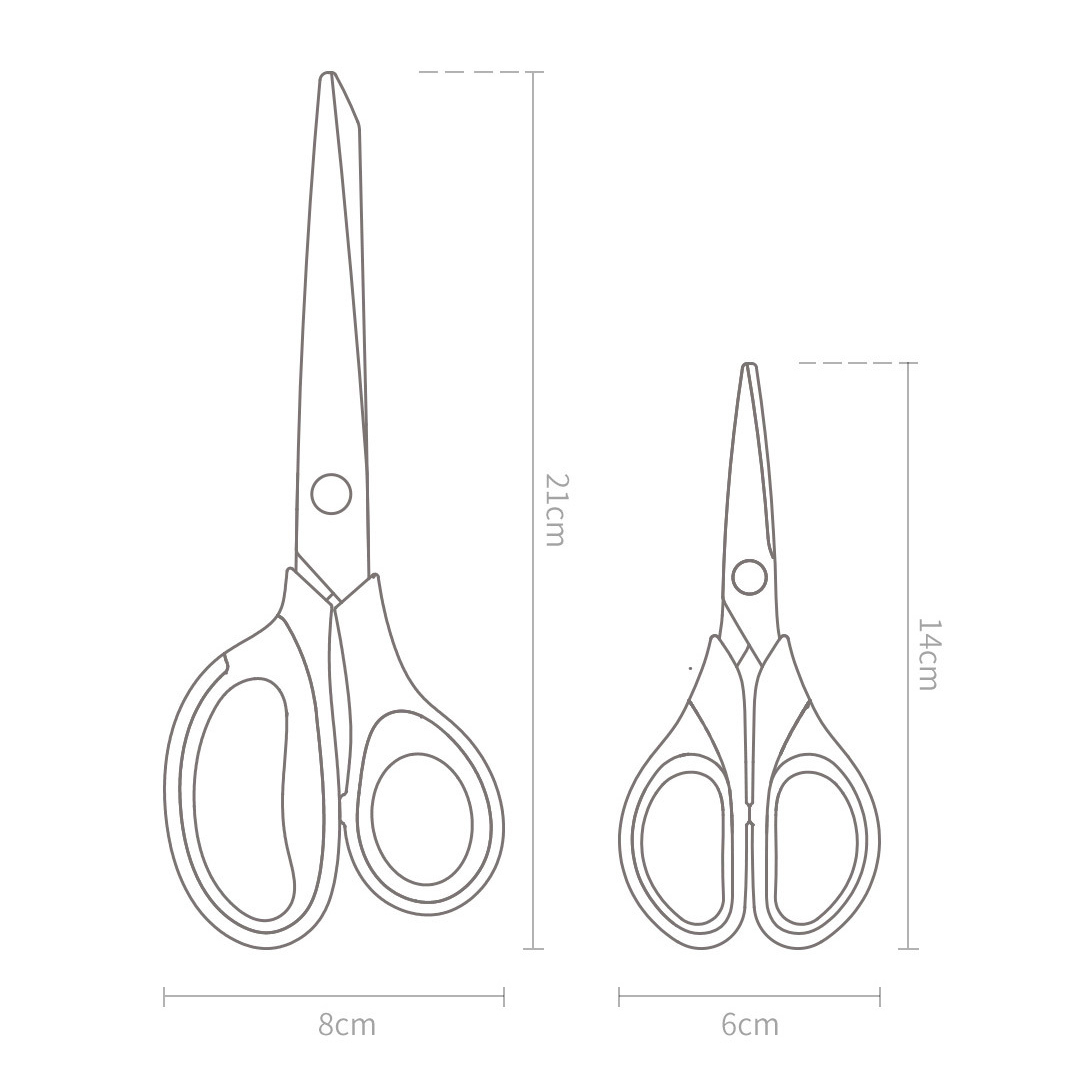 Bộ 2 Kéo Titanium cao cấp Huohou
