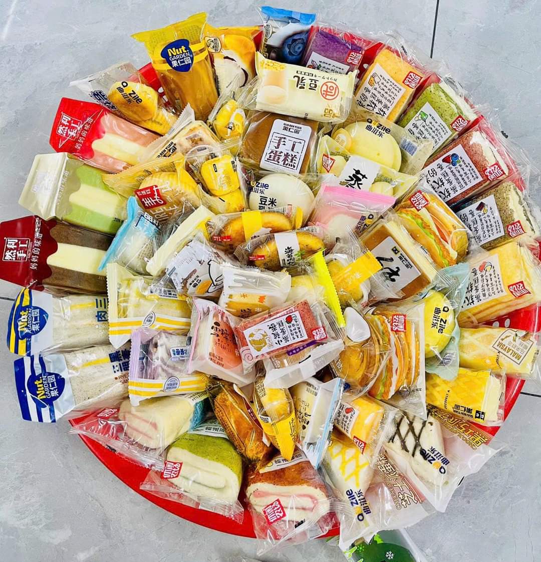 500G Bánh mix Đài Loan đủ vị các loại, bánh bông lan nhiều loại Thơm Ngon