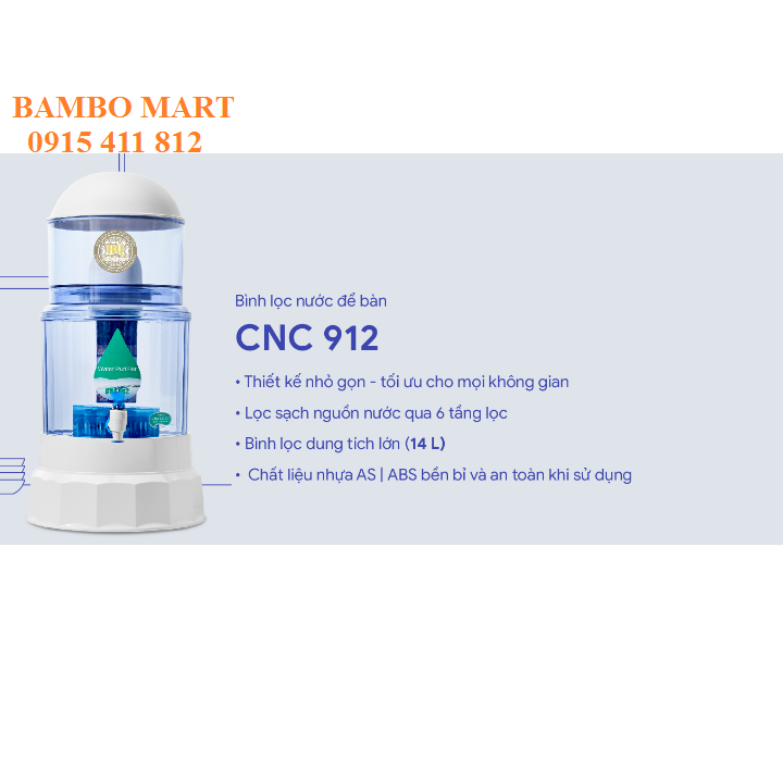 BÌNH LỌC NƯỚC ĐỂ BÀN HÀN QUỐC CNC912