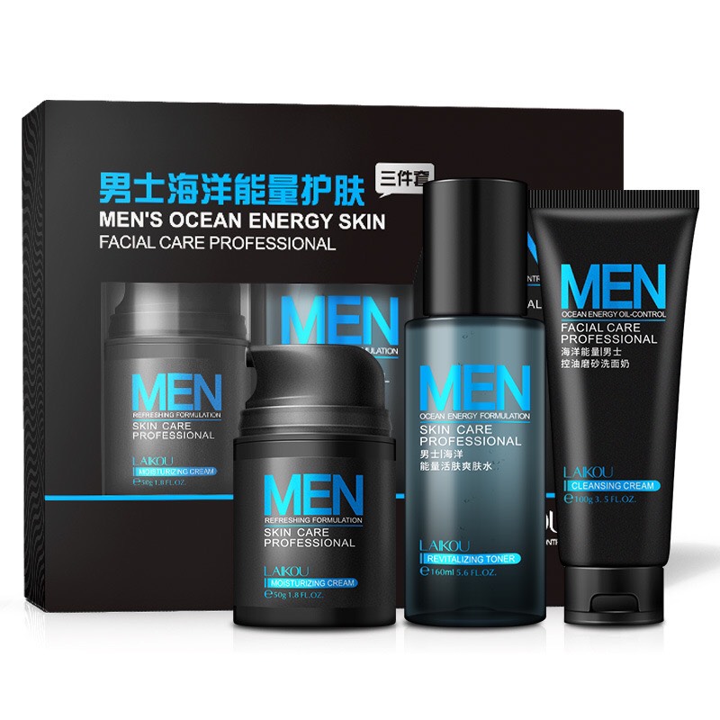 Bộ chăm sóc da dành cho nam Laikou 3 sản phẩm
