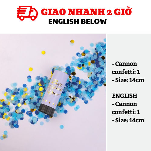 Pháo giấy nhiều màu - Confetti Cannon tbgt31