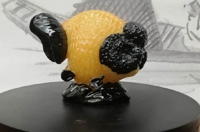 [HCM]Tượng cá ranchu trang trí size nhỏ 11cm