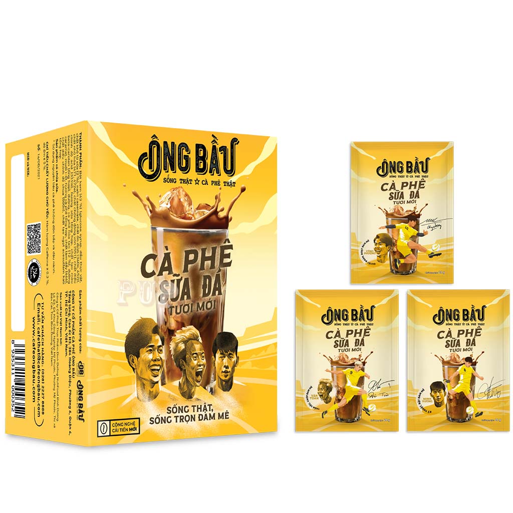 Ông Bầu Cà Phê Sữa Đá Tươi Mới 240g