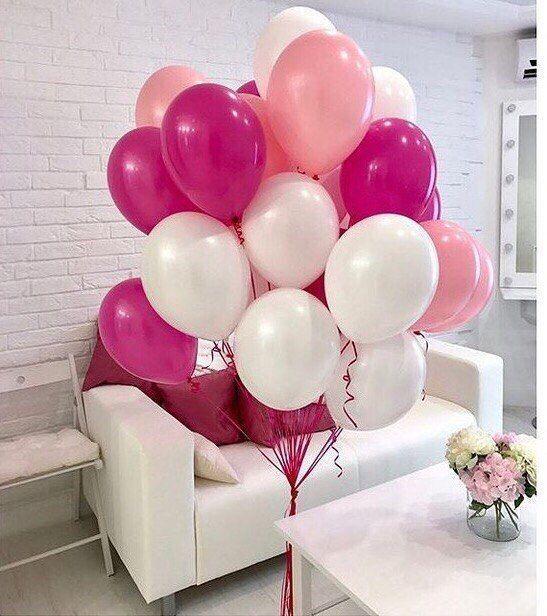 100 vỏ bóng màu hồng phấn, hồng rose, trắng