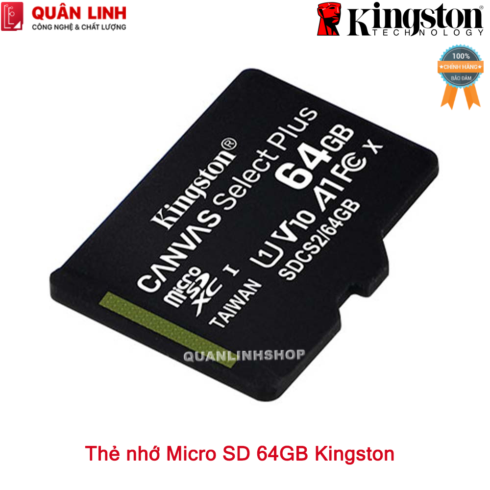 Thẻ nhớ Micro SD Kingston dung lượng 32GB - 128G