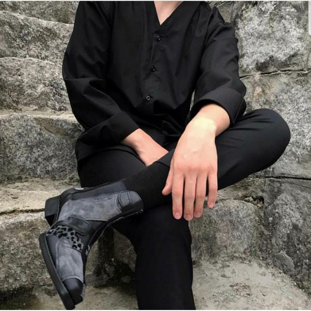 Áo Sơ Mi Đen ❤❤ Áo Sơ Mi Nam Nữ Unisex❤