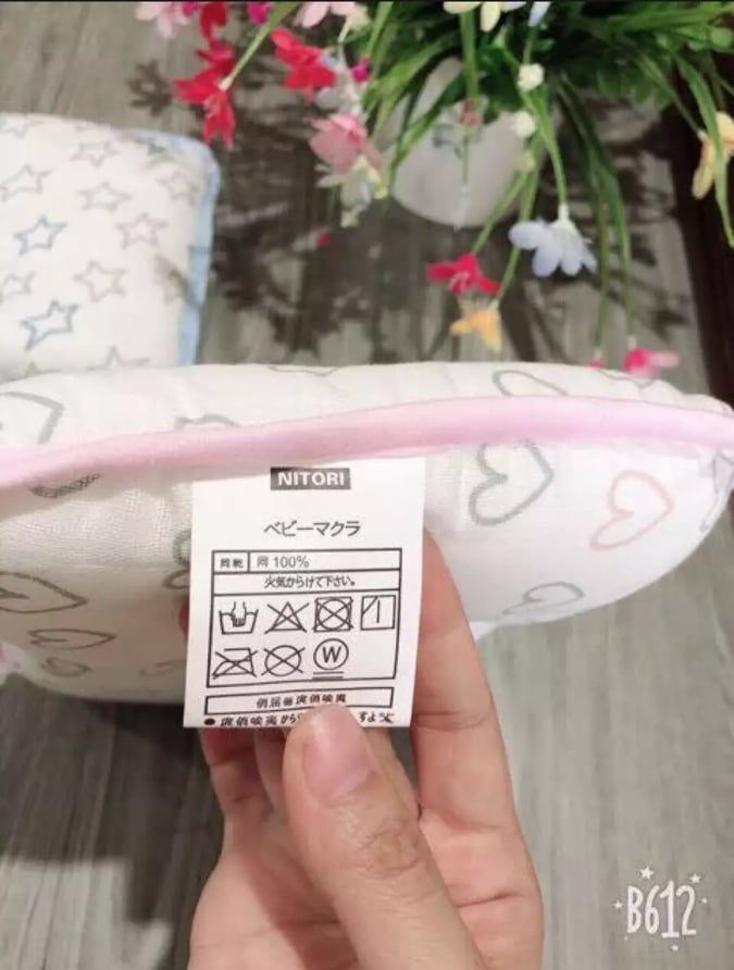 (Loại đẹp) Gối Xô Xuất Nhật NITORI Cho Trẻ Sơ Sinh
