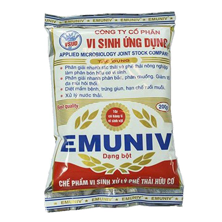 CHẾ PHẨM XỬ LÝ PHẾ THẢI HỮU CƠ EMUNIV (200G)
