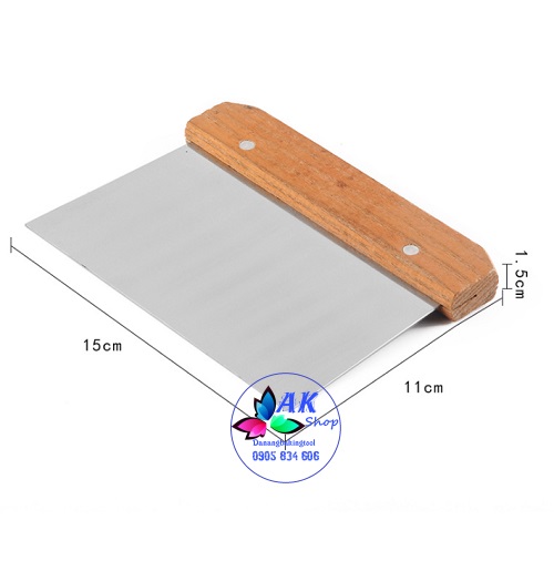 DAO CHIA BỘT INOX CÁN GỖ