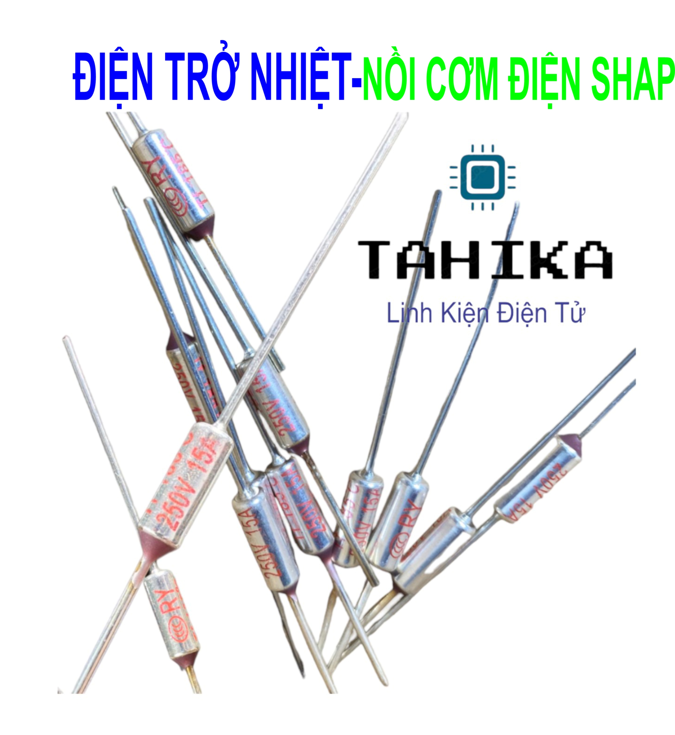 Combo 10 con điện trở nhiệt nồi cơm điện shap 185 độ - 10a - linh kiện điện tử tahika