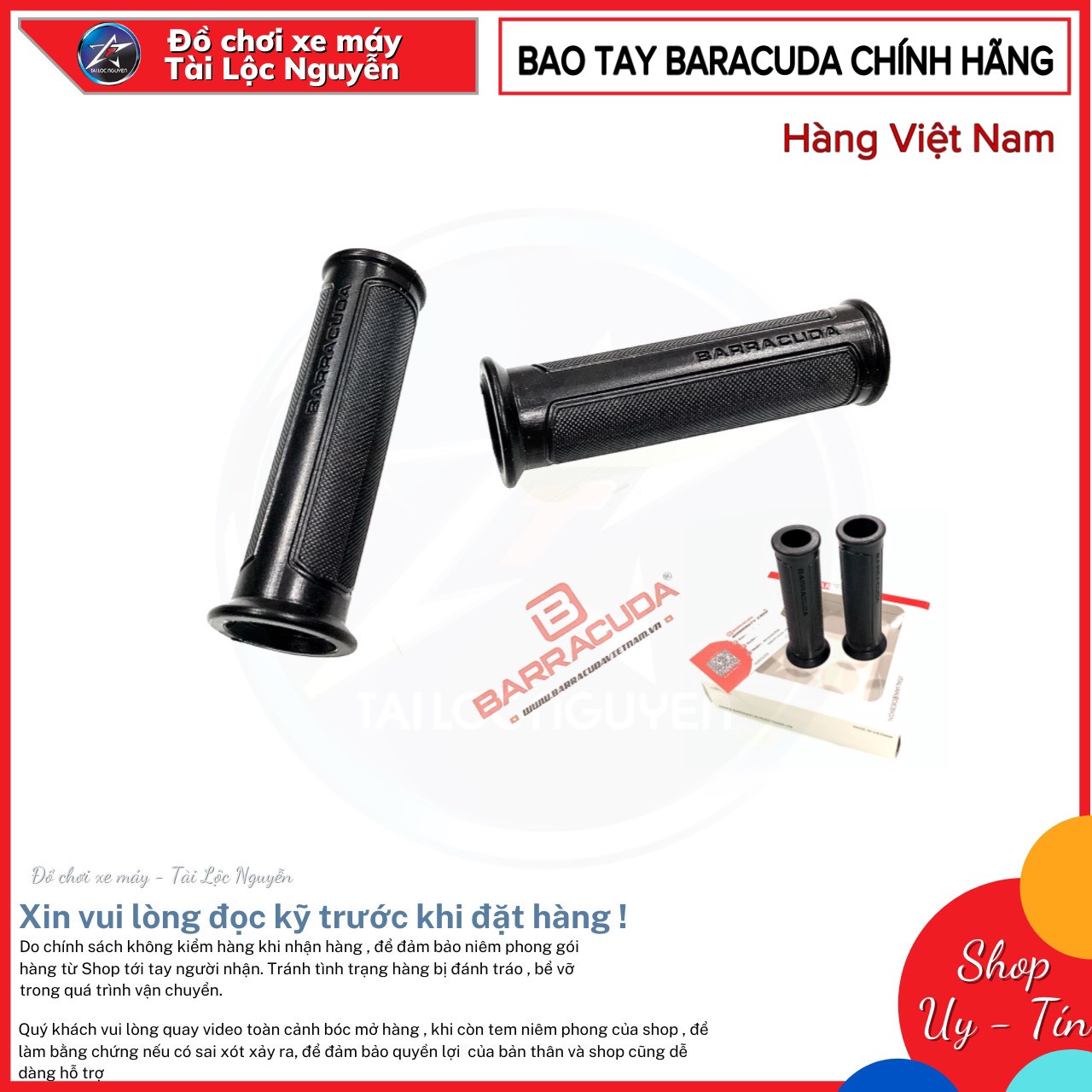 Bao tay cao su barracuda chính hãng hàng vn