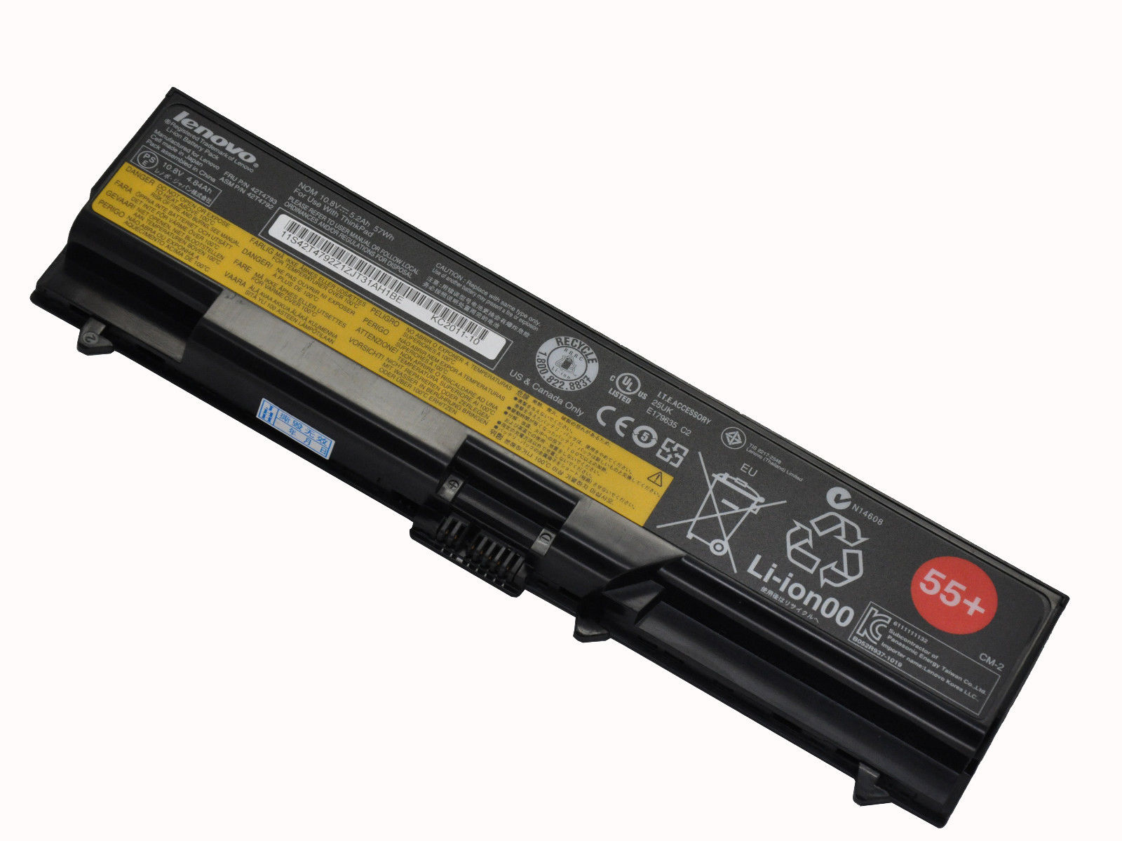 Pin dùng cho laptop lenovo  T410 T410i T420 T420i T510 T510i T520 T520i 6-cell ( 4400mAh 48Wh )