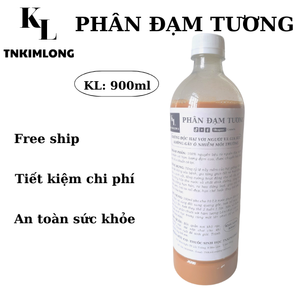 PHÂN ĐẠM TƯƠNG, ĐẠM ĐẬU NÀNH (1oo%Organic) 900ml