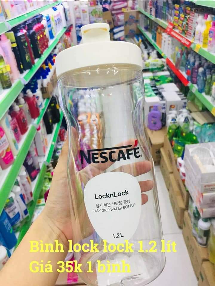 [HCM]Bình nhựa lock lock 1.2 lít