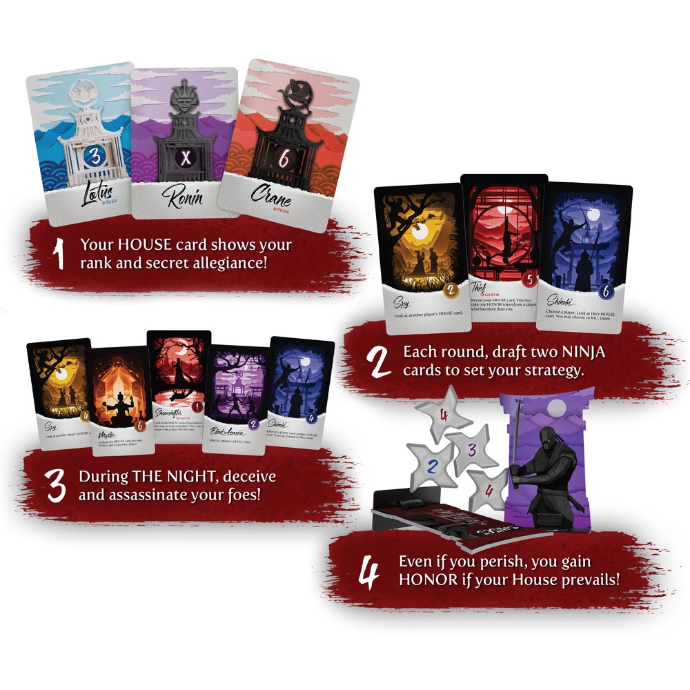 [US] Night of the Ninja - Trò Chơi Board Game