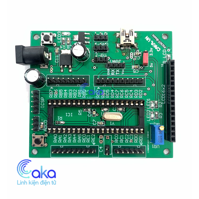 Kit pic mini, kit ra chân pic 16f877a/ 16f887/ 18f4550