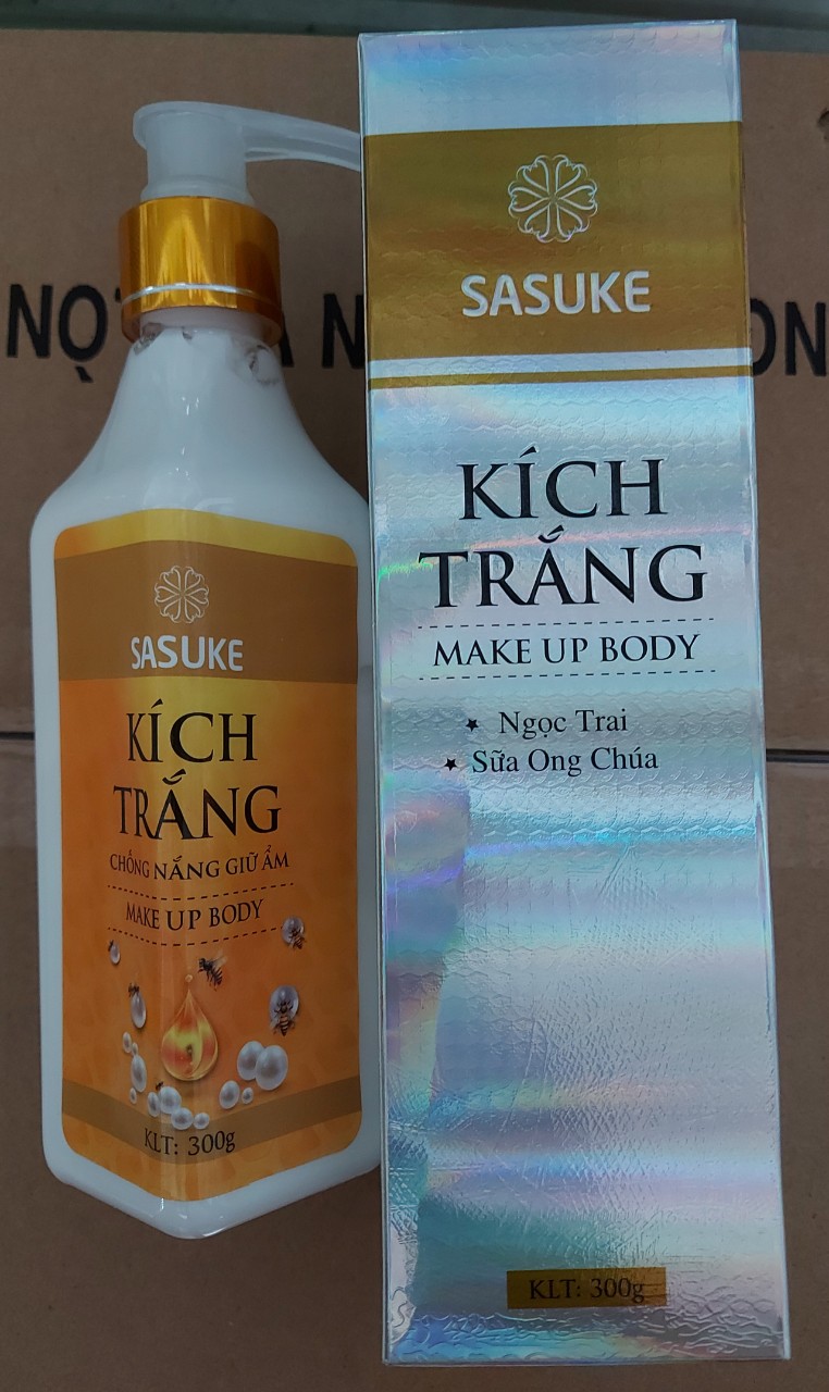 kem kích trắng body cao cấp chai 300gr