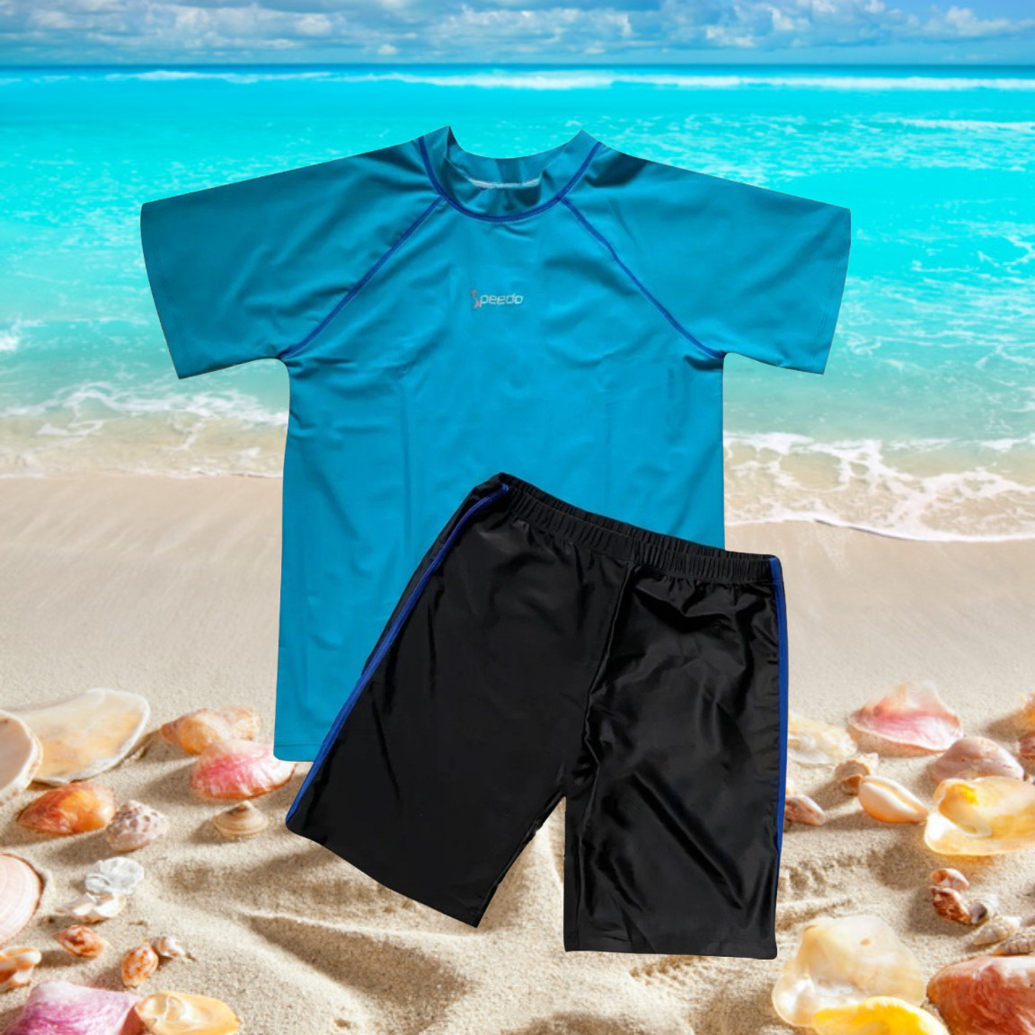 Short Sleeve hem swimsuit