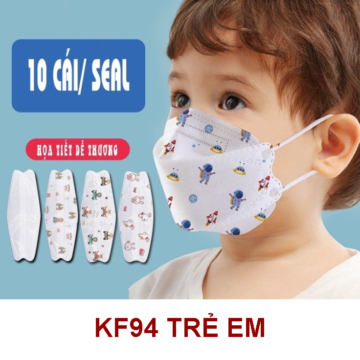 [Combo 10 cái] Khẩu trang trẻ em KF94
