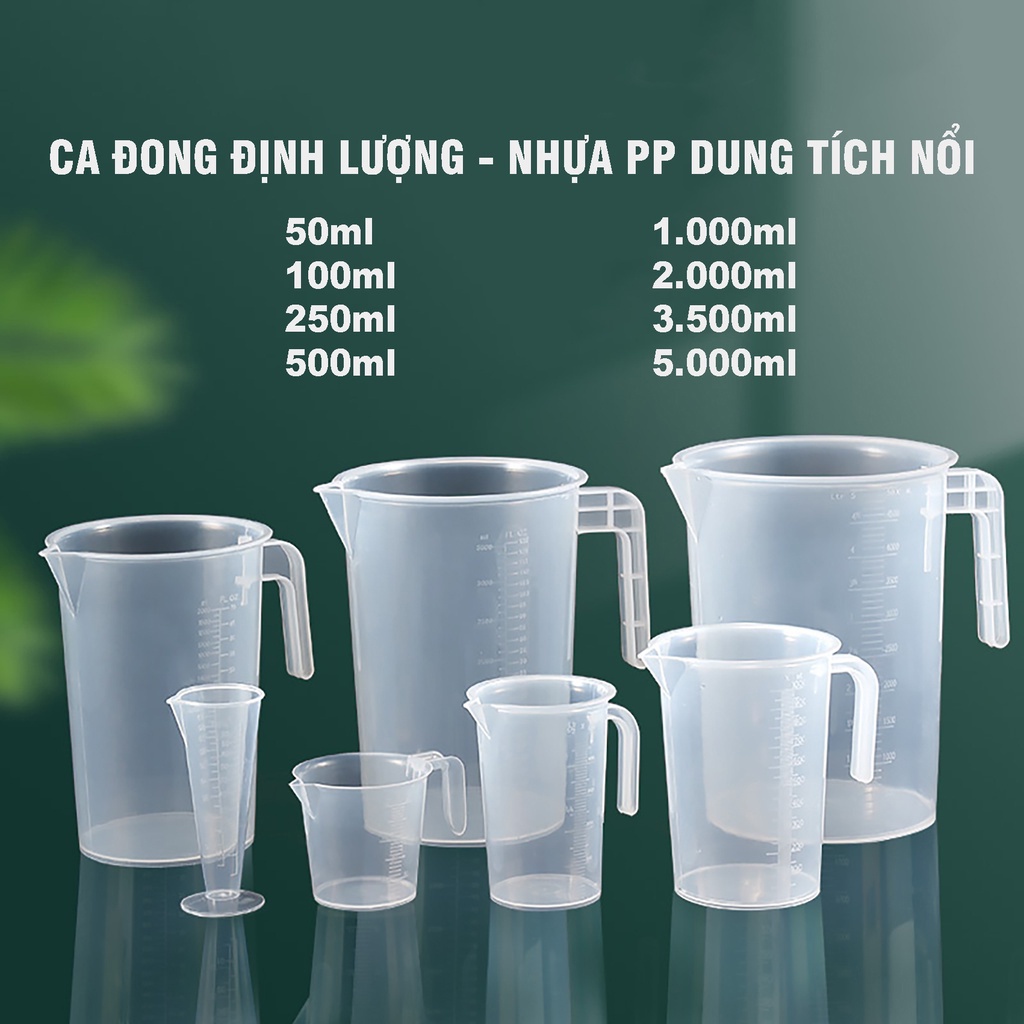 Ca Đong Định Lượng Pha Chế Đẹp Dày (50ml-100ml-250ml-500ml-1000ml)