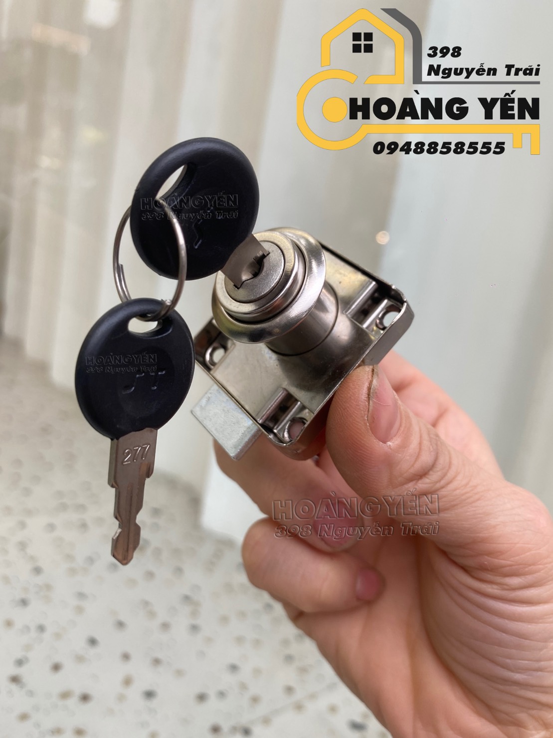 Khoá tủ vuông, khoá cửa tủ sắt, gỗ, Khoá cửa