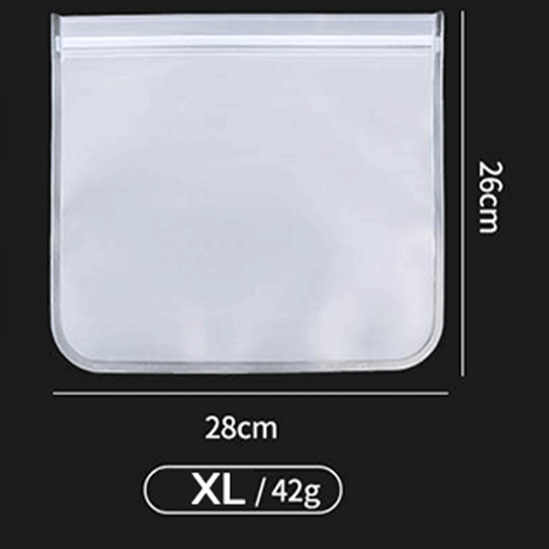 High quality zip food bags - food storage bags, reusable zip food bags can be used for refrigerators - safe, food storage bags, s/m/l/xl many sizes