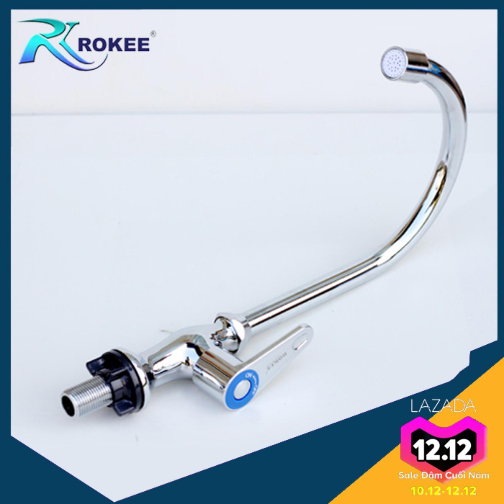 Vòi rửa chén lạnh Rokee - DL194 (Trắng bạc)