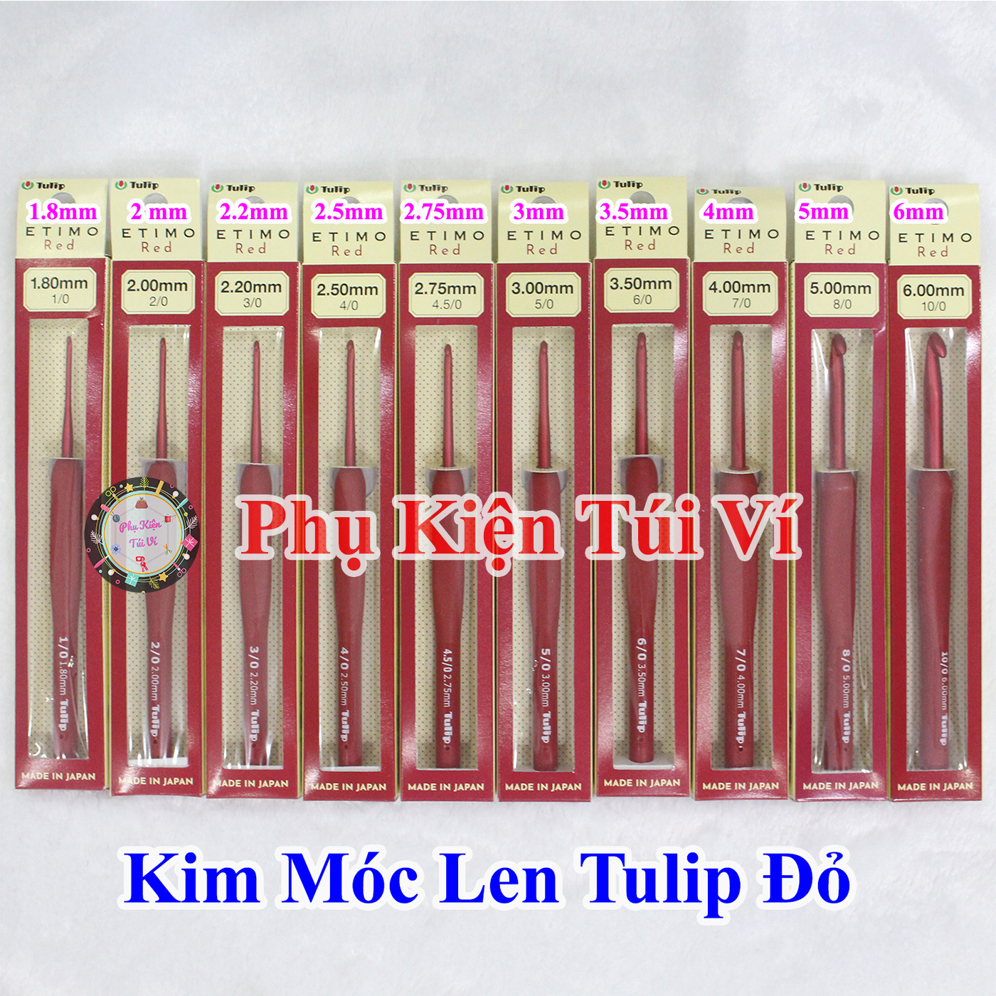 Kim móc len tulip đỏ / tulip red lẻ size