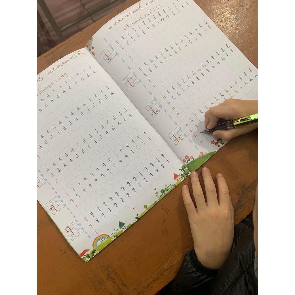 Vở hạ cỡ chữ tập viết cỡ nhỏ