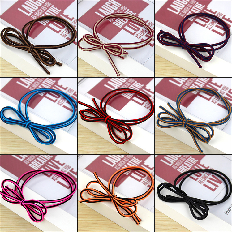 Set 4 dây cột(buộc) tóc nơ nhiều màu cho bạn gái.