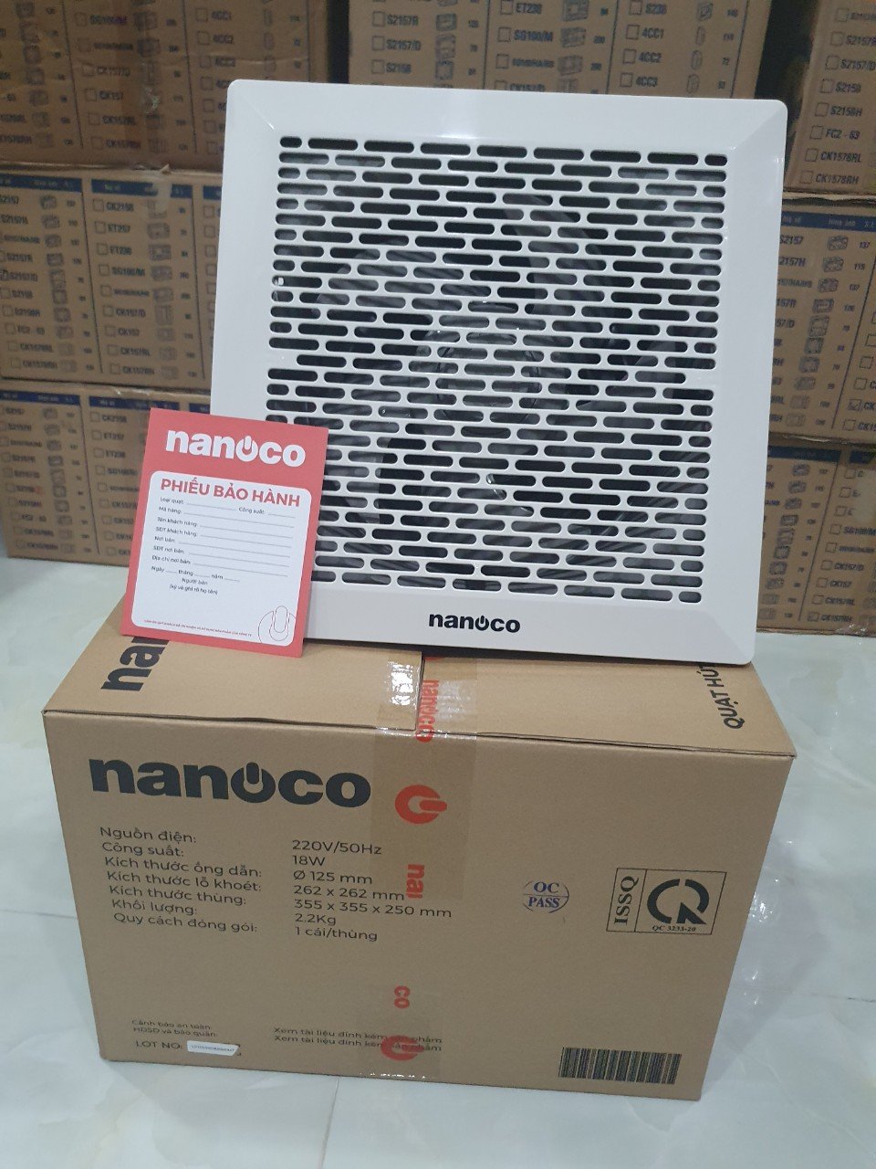 [HCM]Quạt hút âm trần Nanoco NCV2020 - NCV1520