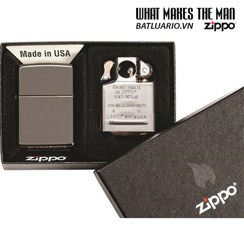 Bật lửa zippo 29789 - zippo black ice® lighter & pipe insert