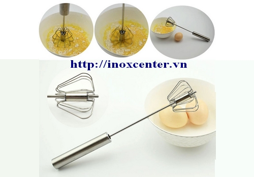 [HCM]Cây khuấy tạo bọt cà phê sữa đánh trứng inox