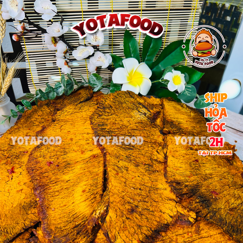 Khô bò miếng loại 1 ( Thơm ngon - đặc biệt ) Yotafood - 500Gr