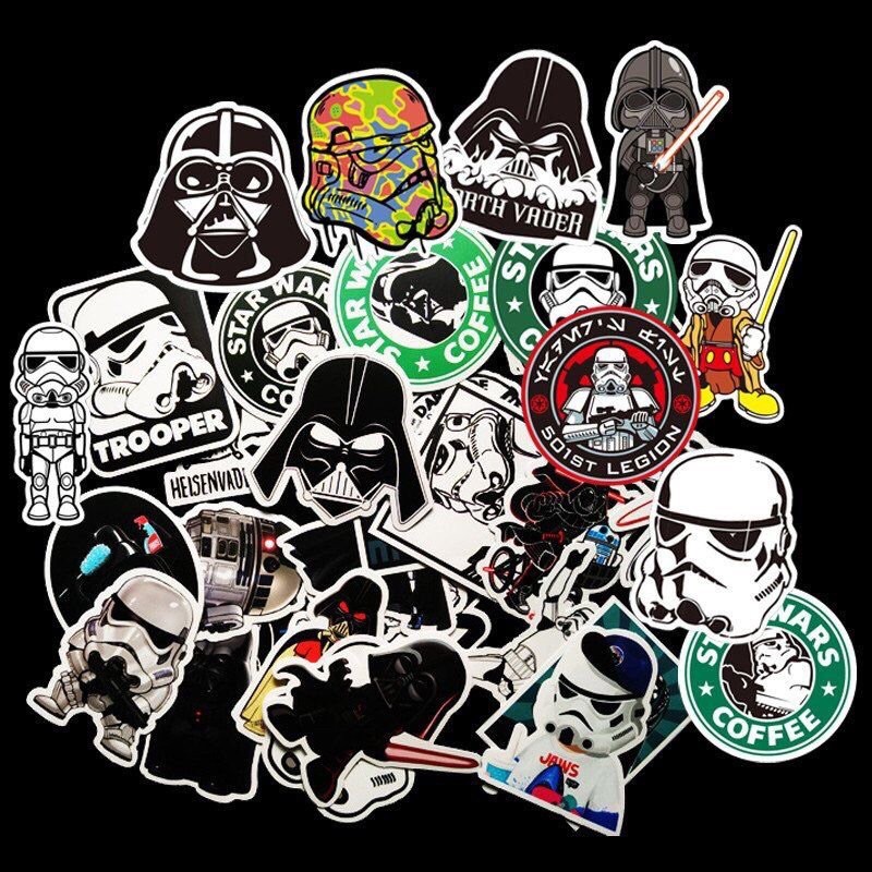 combo 30-60 sticker star wars decal hóc dán/ hình dán star wars