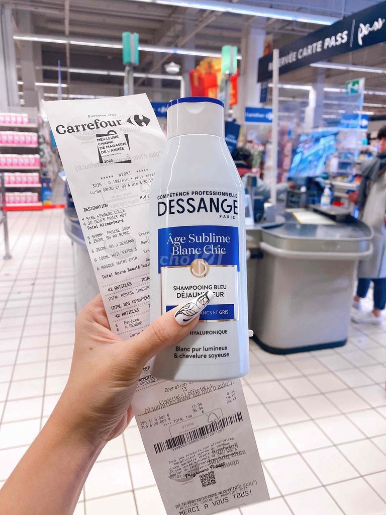 Dầu gội DESSANGE Age Sublime Blanc Chic cho tóc bạc 250ml