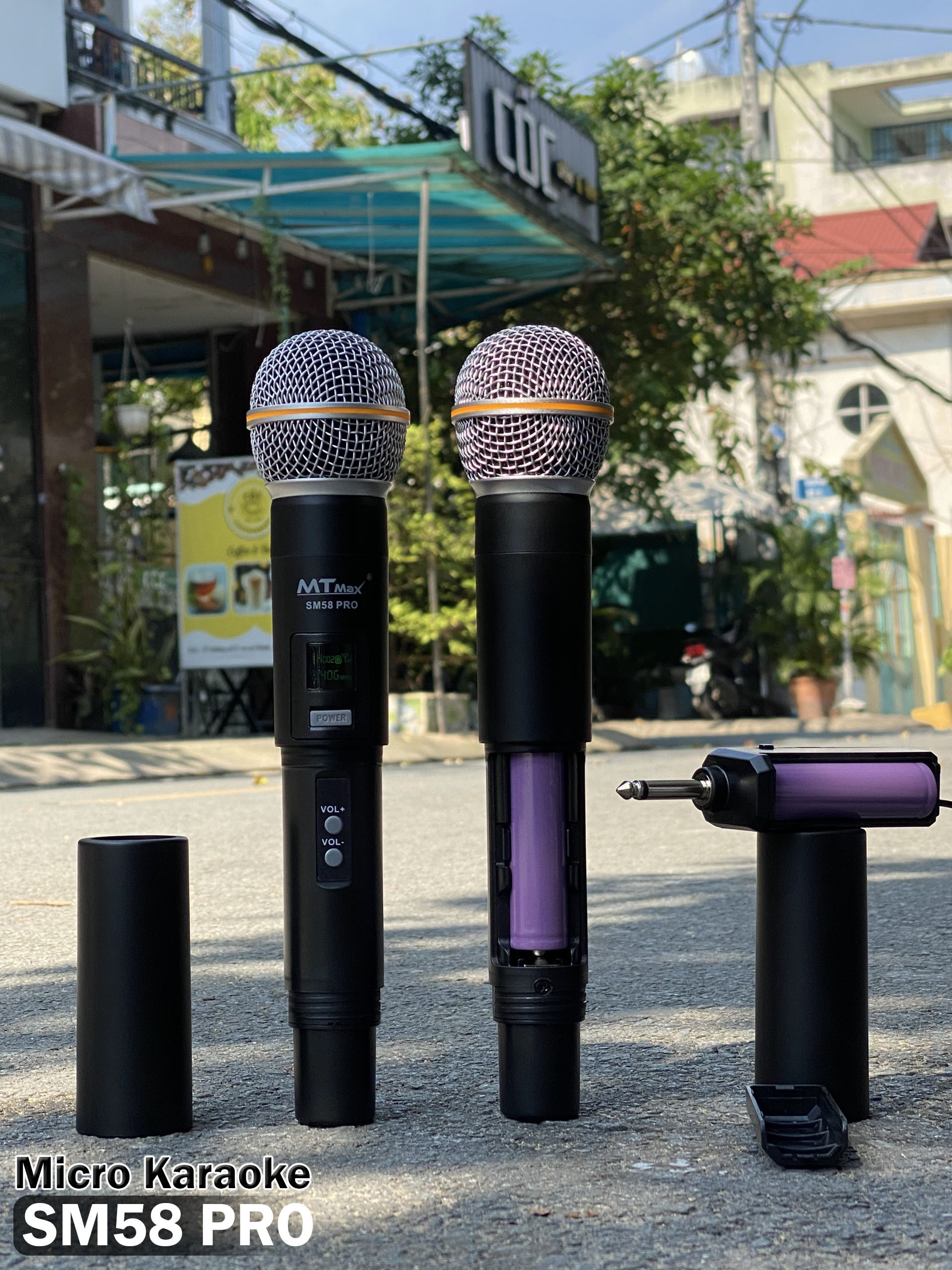 Micro không dây đa năng MTMAX SM58 PRO - Micro dành cho loa kéo, loa bluetooth, amply