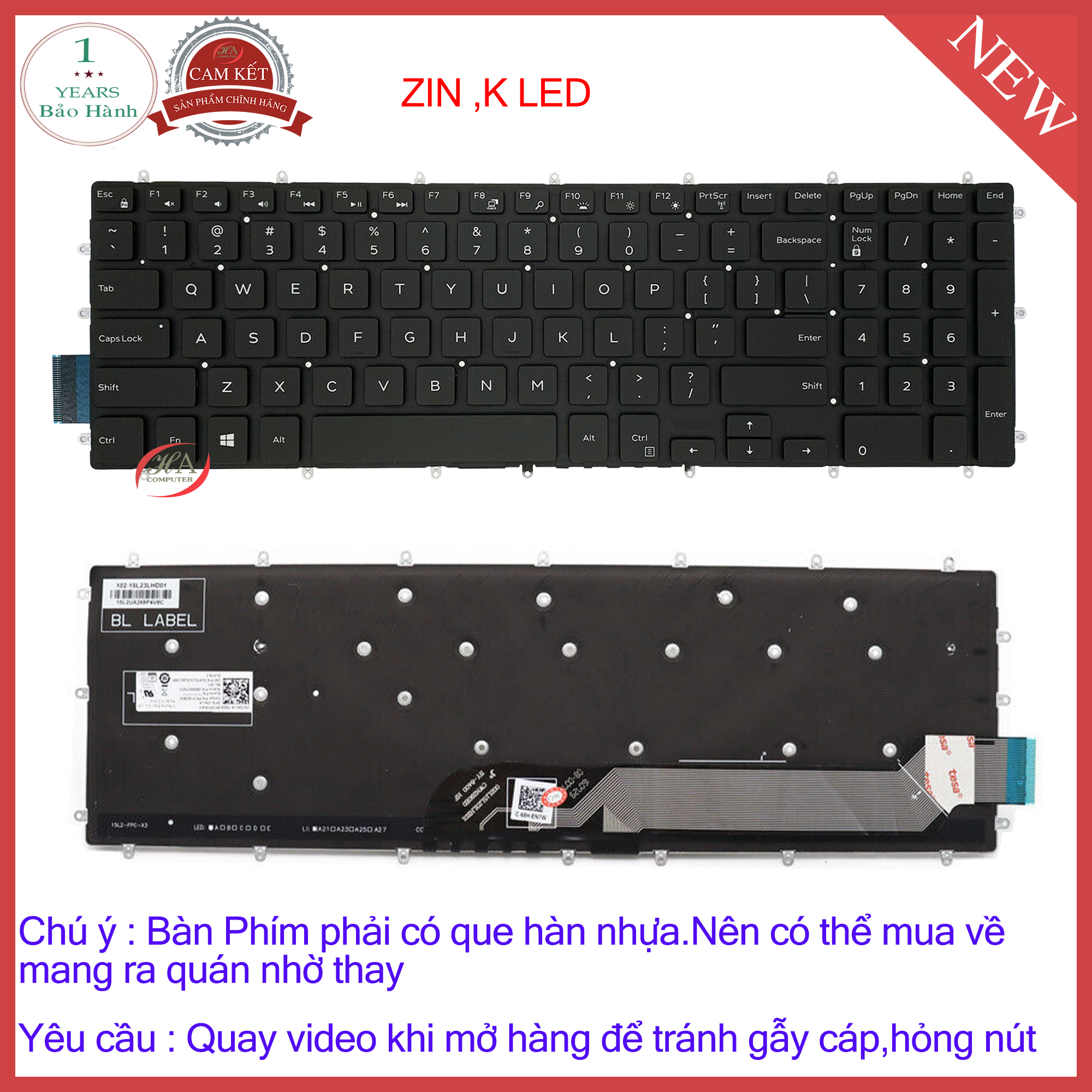 Keyboard Dell Vostro 15 5568