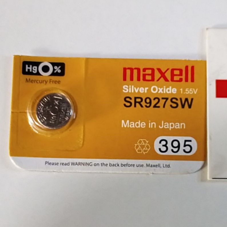 Pin SR927SW, 395 - 1.55V: Maxell Silver Oxide (CHÍNH HÃNG)