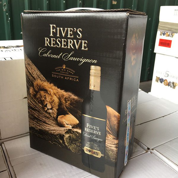 VANG BỊCH NAM PHI FIVE'S RESERVE 3 LÍT