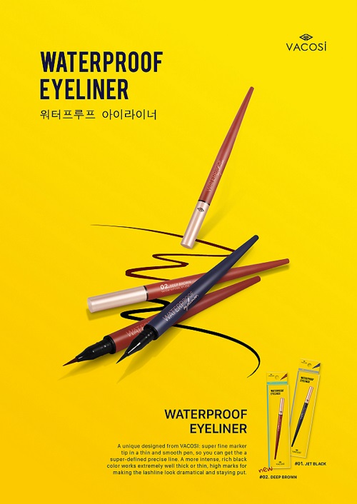 Kẻ Mắt Nước Vacosi Waterproof Eyeliner