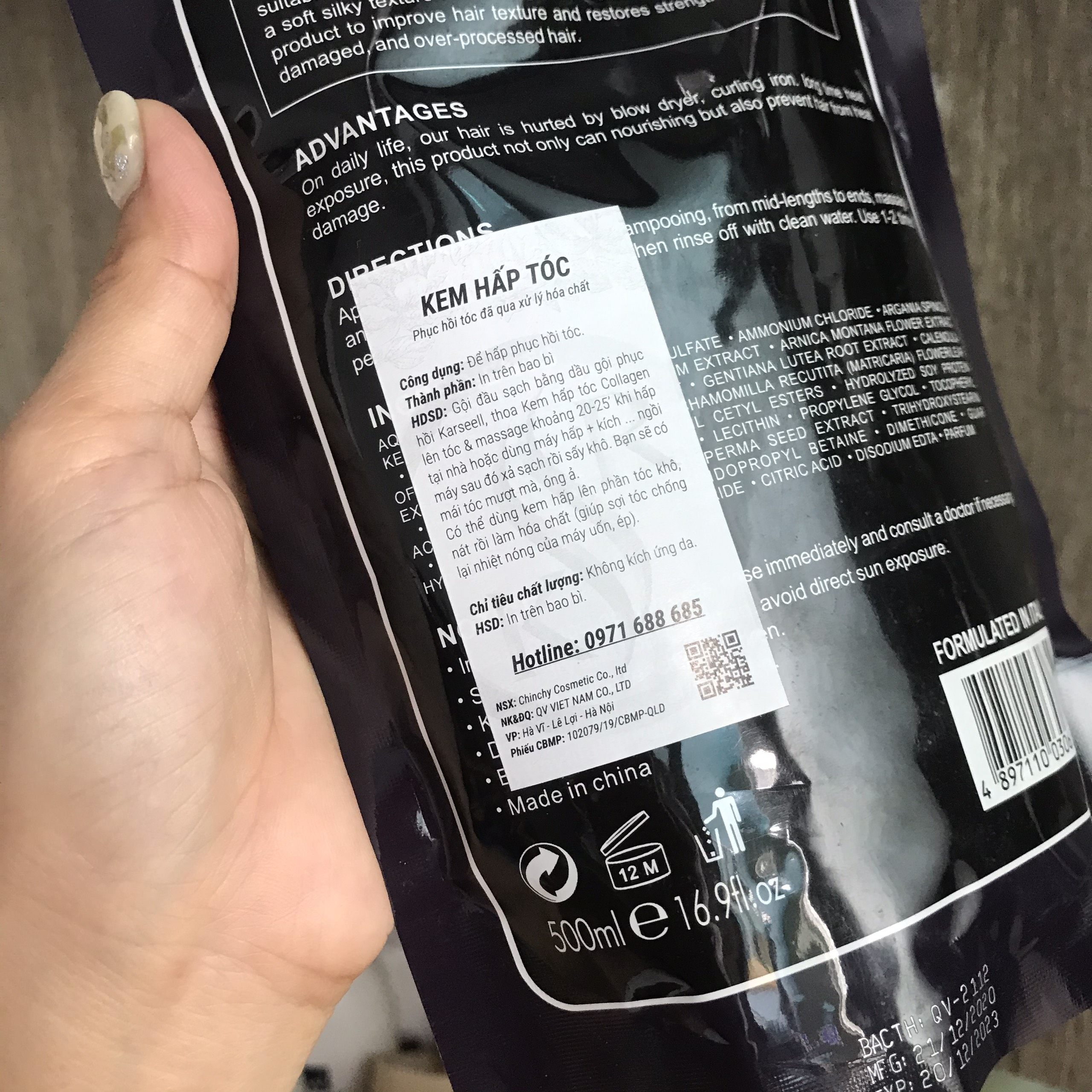 ✅[CHÍNH HÃNG_GIÁ SỈ] HẤP DẦU SIÊU MƯỢT COLLAGEN BERDYWINS ARGANOIL COMPLEX 500ML