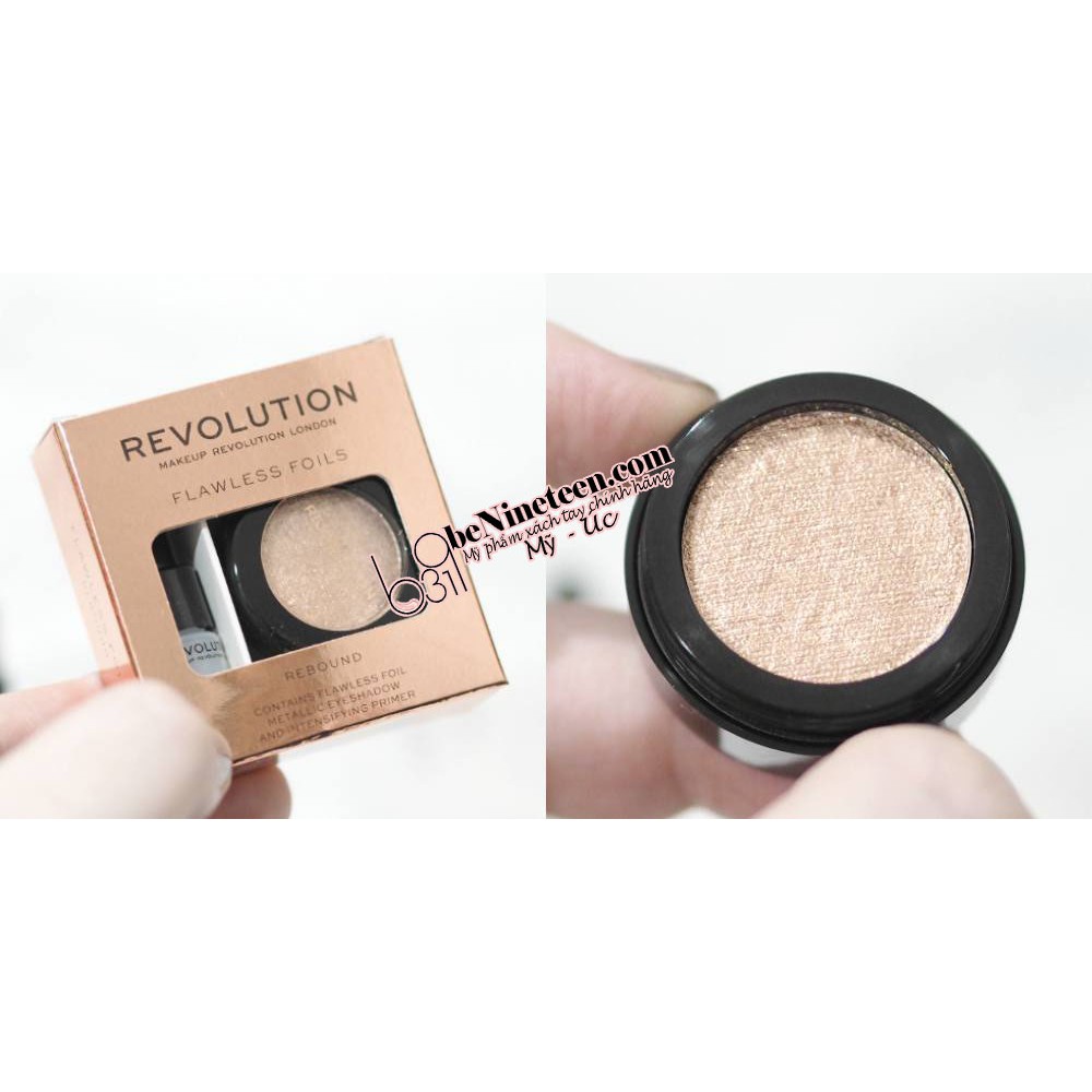 [SALE OFF 50%] Phấn Mắt Nhũ Ánh Kim Makeup Revolution Flawless Foils [BeNineteen]
