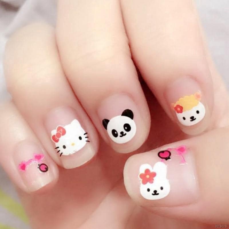 combo 5 Miếng sticker Trang Trí móng cho bé