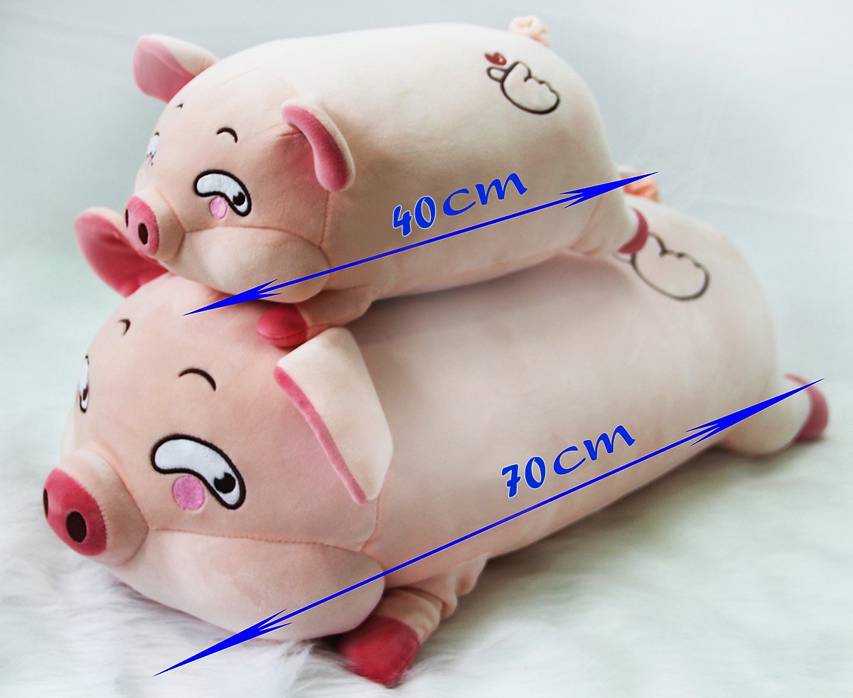 [HCM]Gấu bông heo lười mắt hí, lợn mắt hí buồn ngủ full size (40CM---100CM) vải miniso mềm mịn, an toàn - Gối ôm heo mắt hí lợn buồn ngủ siêu mềm